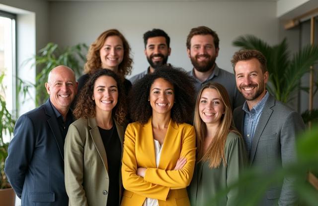Équipe NutriSanté Conseil réunie dans un cabinet lumineux à Lyon.